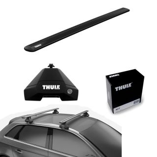 Solución Thule Barra Aluminio Wingbar Evo Black Chevrolet Silverado 4-Dr Double Cab, 14-18